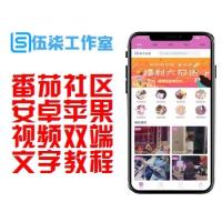  番茄社区双端短视频/2020最新更新/安卓苹果双端视频APP/简单文字教程