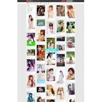 织梦极精品性感瀑布流图片展示站模板