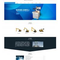 （自适应手机版）响应式工业模具类织梦模板 HTML5蓝色机械工业设备网站源码