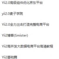yii2.0新整理的13套基础到实战教程