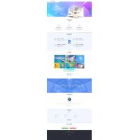 清新大气设计类公司织梦模板