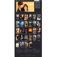 PHP暗色风格响应式在线视频影视电影网站源码 自适应手机移动端