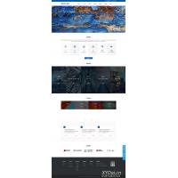 [其他模板] 响应式工业油漆pbootcms化工类网站模板蓝色水性工业漆网站源码下载