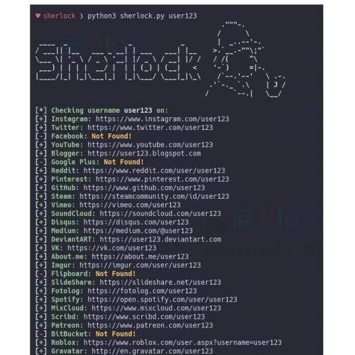 Sherlock社交网络爬虫工具Python源码